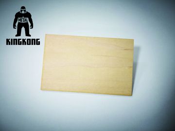 La coutume a gravé la carte en bois de membre d'affaires de sapin/érable/cerise avec l'impression d'écran en soie