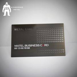 Carte de visite professionnelle de visite plaquée par arme à feu faite sur commande en métal d'acier inoxydable de logo d'approvisionnement d'usine de carte en métal