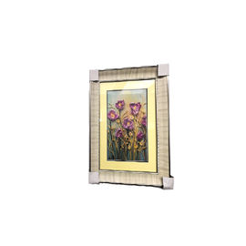 L'or carré de décor vue l'art de mur pour la chambre à coucher contemporain de 500 x de 700mm