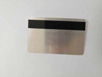 Carte matérielle de membre de PVC balayée par argent avec la bande magnétique 85.6*54mm de HiCo