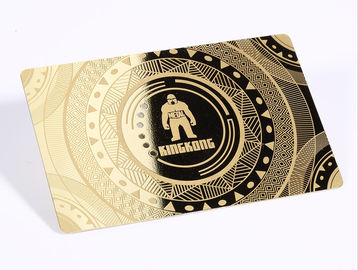 les cartes de visite professionnelle de visite en métal 13.56mhz/acier inoxydable CR80 ont plaqué la carte de membre d'or