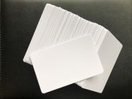Cartes de visite professionnelle vierges Reprintable 85.5mm*54mm brillants de visite de PVC de blanc de la vente au détail CR80