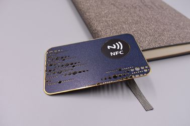 Finition adaptée aux besoins du client d'argent de brosse d'entrée de porte de la carte 13.56mhz en métal RFID