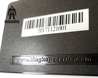 Cartes en plastique de membre en métal de code barres de papier en plastique/chèques-cadeau imprimés adaptés aux besoins du client de PVC de fidélité