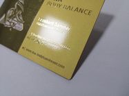 Coupe plaquée latérale simple d'or d'acier inoxydable de carte d'adhésion en métal par la couleur d'impression de Silkscreen des textes gravure à l'eau forte de logo