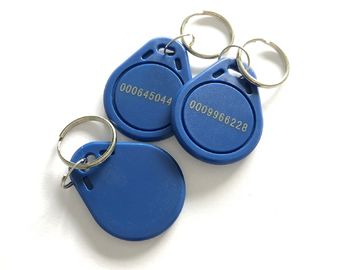 Les ABS de carte en métal RFID de système de contrôle d'accès imperméabilisent la clé Keyfob de porte de 13.56mhz 125Khz