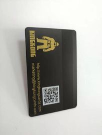La carte de visite professionnelle de visite élégante d'acier inoxydable conjuguent 4442 puces et noir mat de puce de  1K