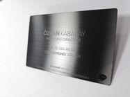 Le noir mat de PVD a balayé la carte des affaires VIP en métal de 0.8mm