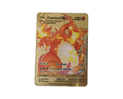 l'or en métal de Vmax DX GX Pokemon de carte de collection de Charizard d'épaisseur de 0.4mm a plaqué