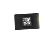 La carte Ntag213/215/216 en métal RFID de Nfc a adapté l'argent aux besoins du client noir