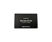 couleur de noir de plat d'Electronc de cartes de visite professionnelle de visite en métal SS304 de 85x54mm