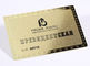 les cartes de visite professionnelle de visite en métal 13.56mhz/acier inoxydable CR80 ont plaqué la carte de membre d'or
