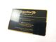 or de luxe adapté aux besoins du client de cartes de raison sociale en métal de l'épaisseur solides solubles de 0.3mm plaqué