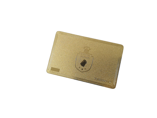 l'or en métal de panneau de signature de Code QR de carte de l'adhésion VIP de 0.8mm s'est givré