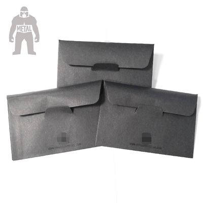 La couleur noire rigide du porte-cartes d'enveloppe de Noël 90x60mm a imprimé le papier 120gsm